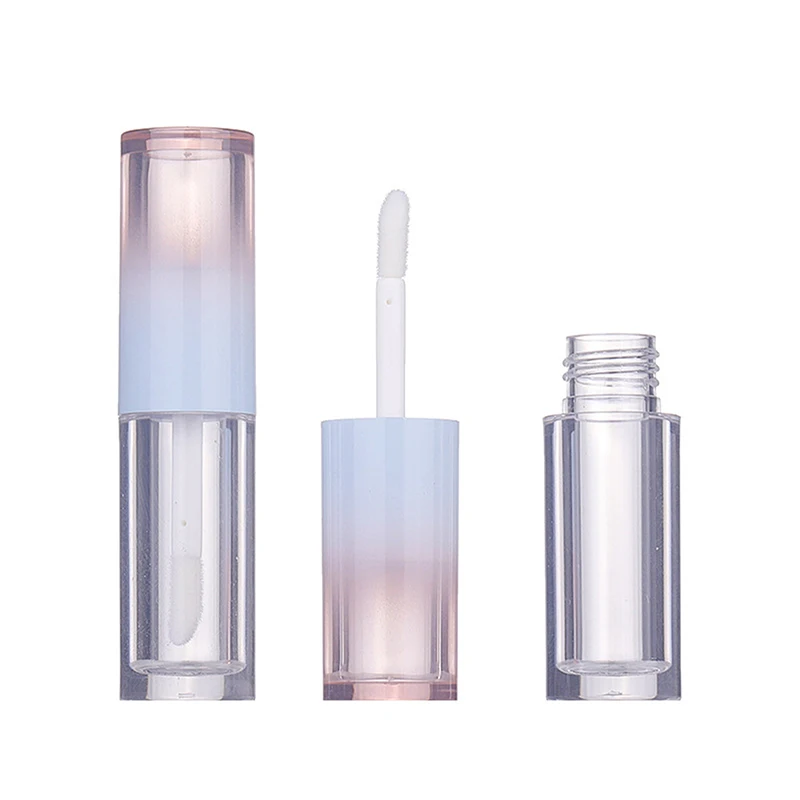 Lip Glazuurfles Gradiënt Roze Blauw Lege Lippenstift Glansbuis Hervulbare Fles Vloeistofcontainer Fles Lipgloss Monsterfles ~