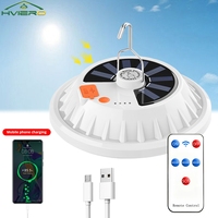 300W Rechargeable LED Bulb Lamp Remote Control Solar Charge Lantern Portable Emergency Night Market Light Outdoor Camping Home