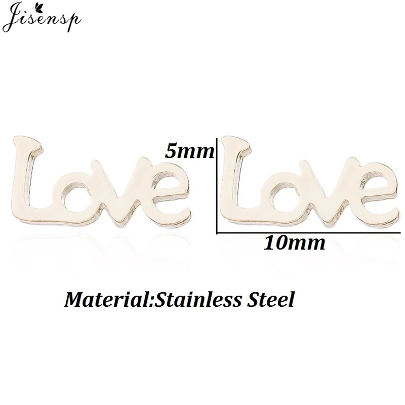 Fashion Stainless Steel Alphabet Earring for Women LOVE Heart Ear Jewelry Girl Simple U Shaped Horse Hooves Earrings Accessories