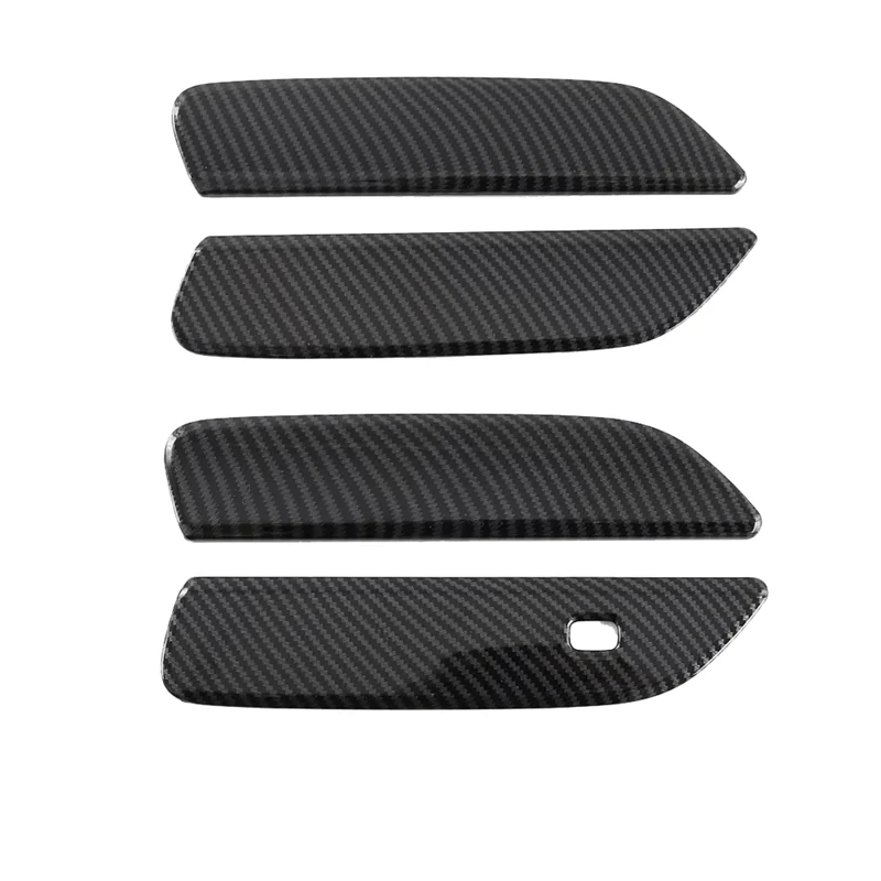 

4PCS Exterior Outer Door Handles Trim Cover Carbon Fiber Color For BYD Dolphin-A61E