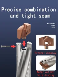 Foret hélicoïdal à refroidissement interne en carbure, couronne de forage, lame de tige, diamètre non standard, 10-31.00mm, JCD, 3D, 5D, 8D, 10D