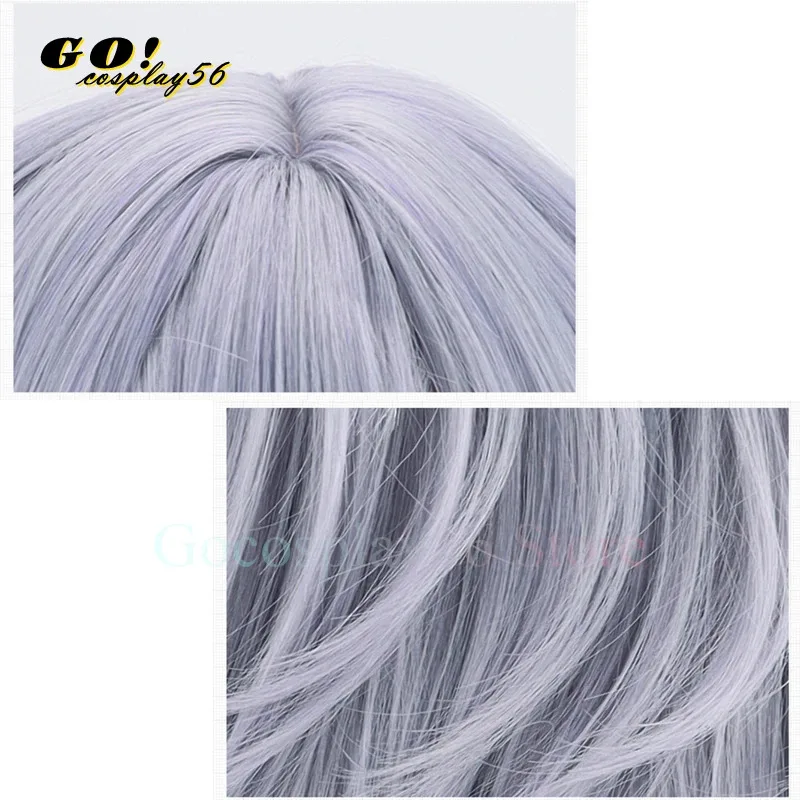 vivi 2025 VTuber Nina Kosaka Cosplay Wig 60cm Long Curly Wavy Hair Ethyria YouTuber Role Play Headwear view 5