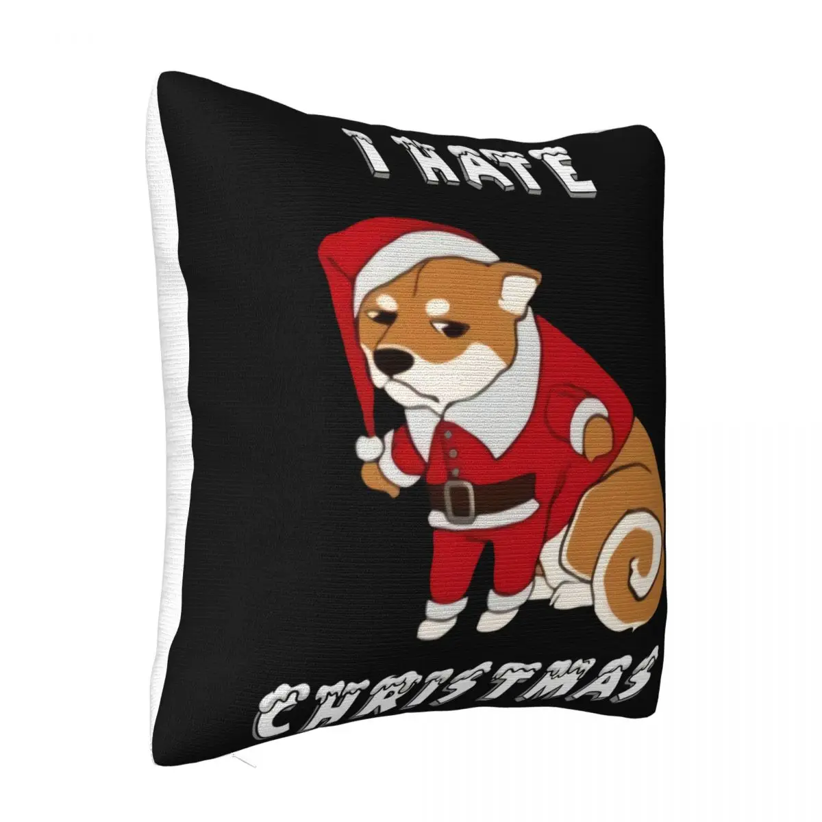 Funny Shiba Inu I Hate Xmas Christmas Baseball Baseball Hats Women Men Men Pillow Case