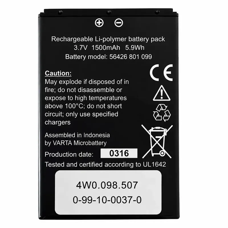 [4W0.098.507] for BENTLEY Flying Spur 14-18 Entertainment System Remote Control Battery