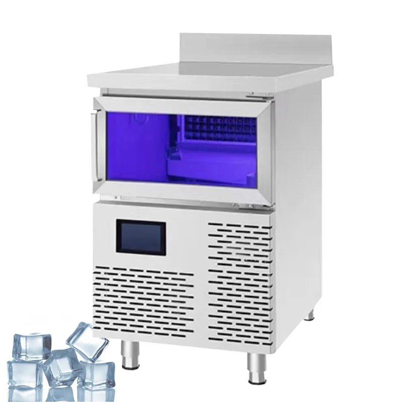 

Ice Machine Commercial 110V 220V Milk Tea Shop Automatic Water Inlet Large Small Ice Making Machine