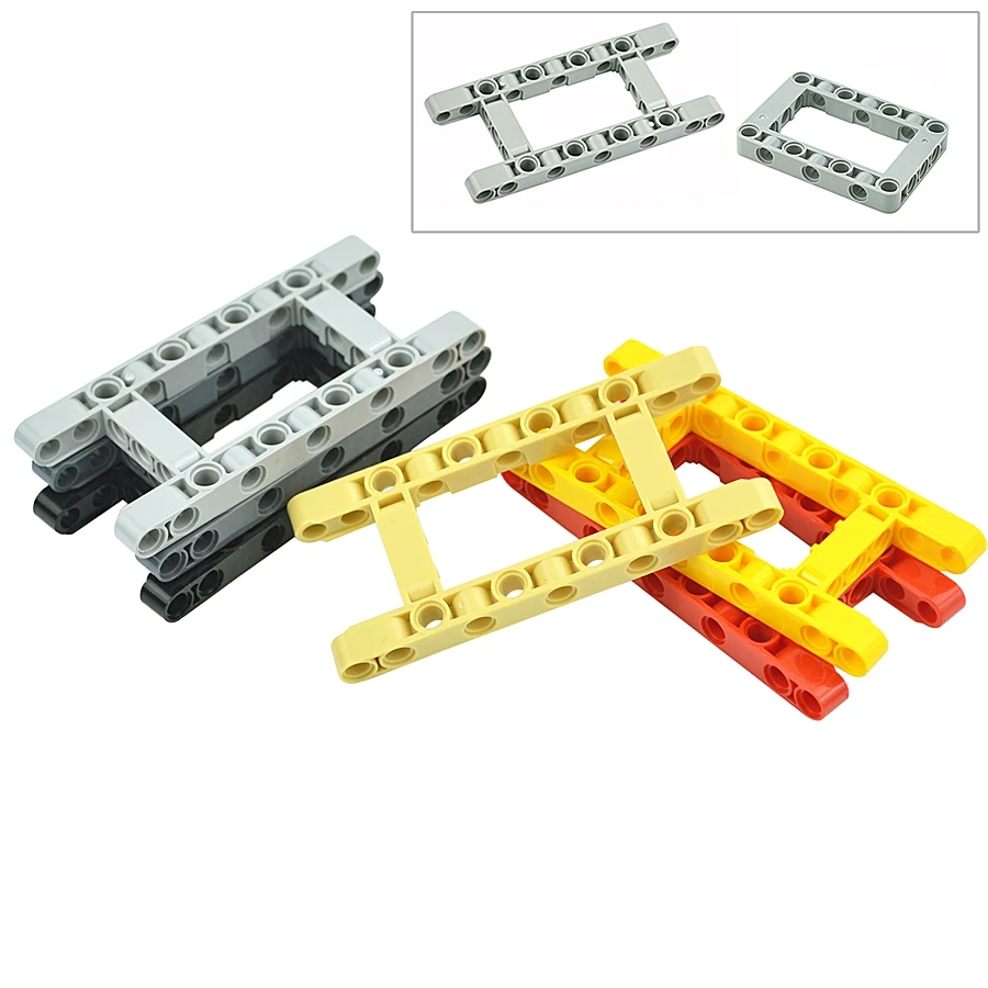 MOC High-tech Liftarm Beam Frame 64178 64179 Accessory Thick Building Blocks Modified Open Center Hole Arm 5x11 5x7 Bricks