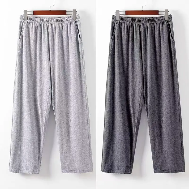 High-Looking Pajama Pants for Men, Casual, Thin, Loose, Long, Large Size, Open, Good-Looking Wide-Leg Pants for Young and Middle-Aged People