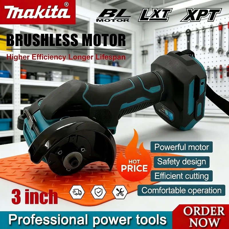 マキタ充電式-3-インチミニ電気丸鋸ハンドヘルド電気カットオフグラインダーツールブラシレスコードレス-18v-バッテリー用