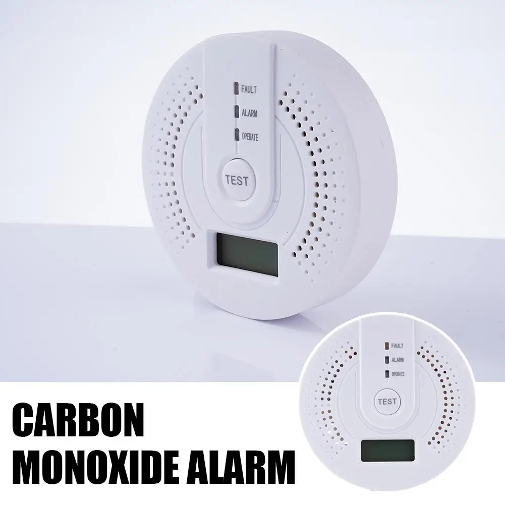 Independent CO Alarm Sensor Carbon Monoxide Alarm High Sensitive Warning LCD Display CO Alarm With ULN EWW