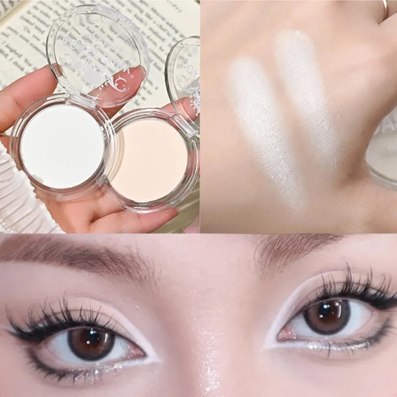 Single Matte Highlighter Palette White Beige Face Nose Brighten Contour Makeup Tea Brown Eye Shadow Lying Silkworm Rouge Powder gallery 5