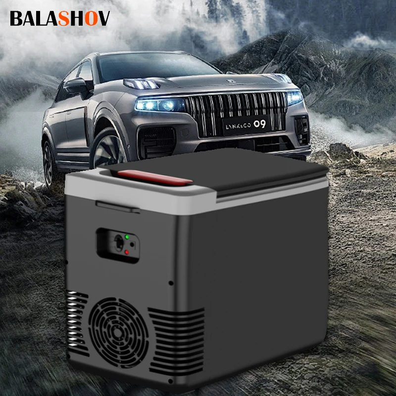 Mini refrigerador de 10L para coche, hogar y viajes, refrigerador de 12V 220V, congelador y calentador automático, nevera eléctrica portátil para coche, caja de hielo portátil.