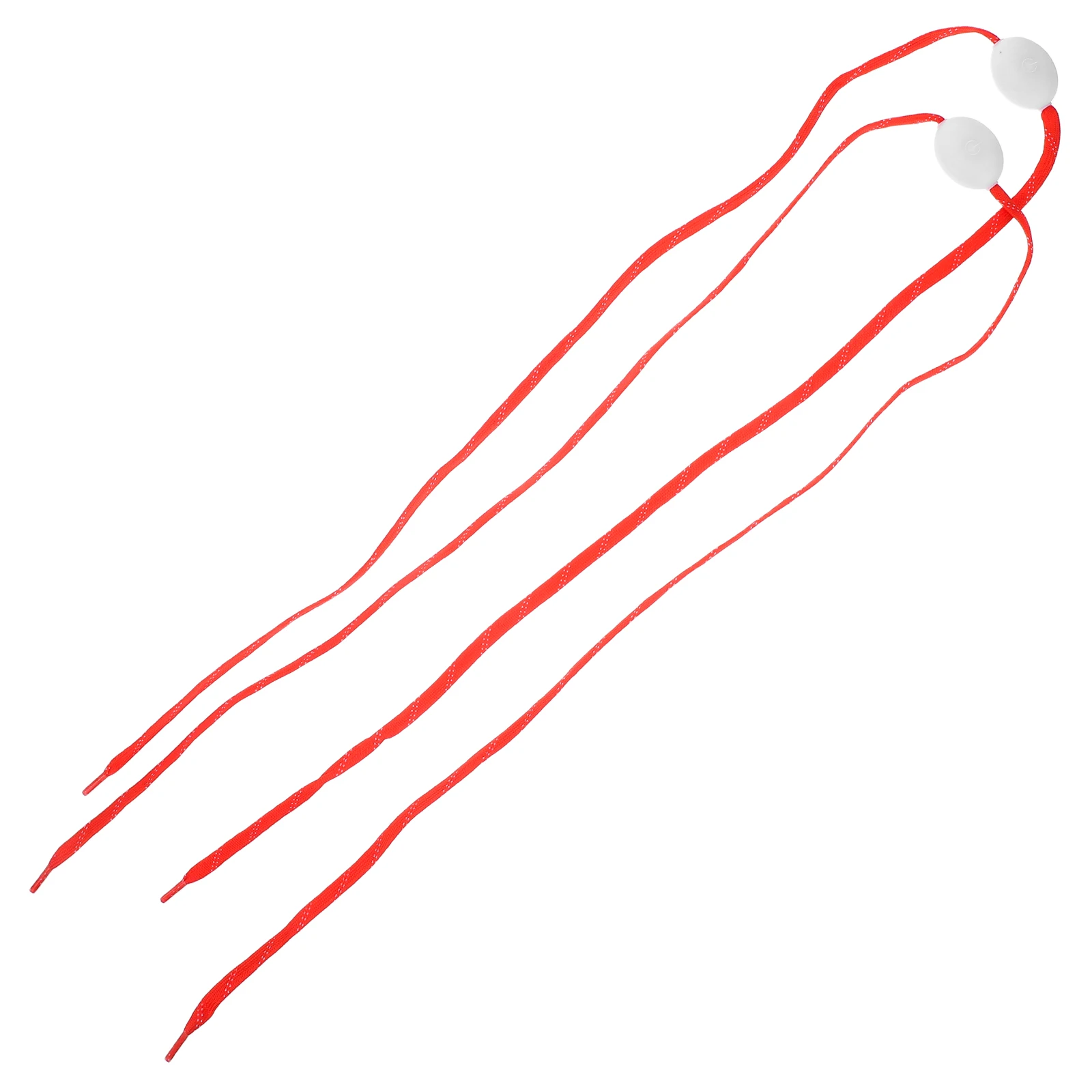 

1Pair LED Light Up Shoelaces 10 LED Beads Bright Flashing Long Modes Party Running Hiking Cycling Decorations Red