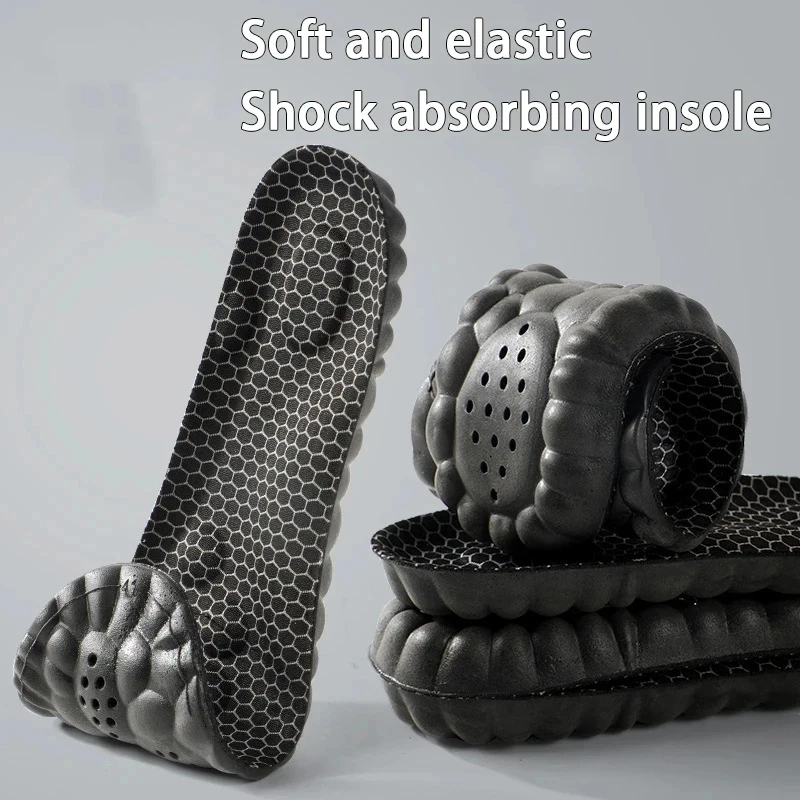 1 Paar/2 Paar Fußmassage-Weiche Schuhpolster, atmungsaktive und bequeme Outdoor-Sport-Schuheinlagen, elastische Einlegesohle für Herrenschuhe