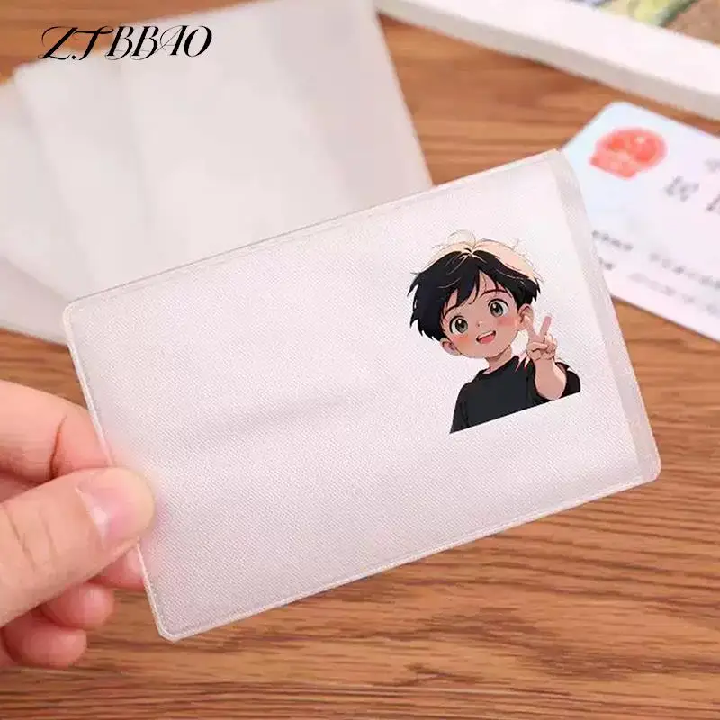 

Bank Credit ID Card Holder Cover Spoof Transparent Card Holder Bus Business Card Case Identification Card Container Holder