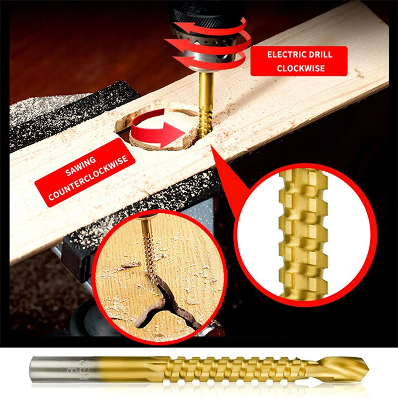 HSS Steel Titanium Step Drill Bit Set 4-12/20/32mm Metal Hole Cutter Wood Cone Core Drilling Hole Saw Tool Twist Saw Drill Kit