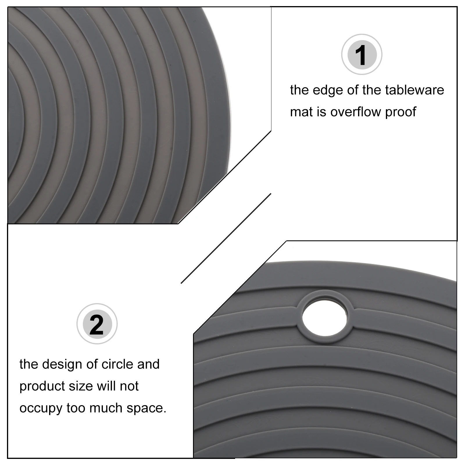 

2Pcs Pet Silicone Bowl Mat Heat Insulation Dish Placemat Anti-Scalding Food Bowl Pad Spill Mat Cat Placemat Pod Pad