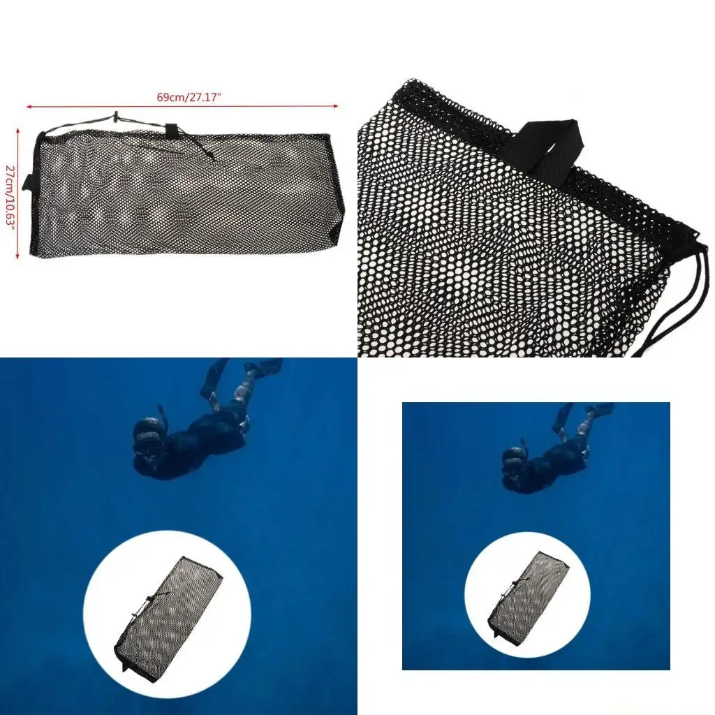 

31BE Быстросохнущая сетчатая сумка для хранения вещей для дайвинга и плавания, сумка для очков и снаряжения для подводного