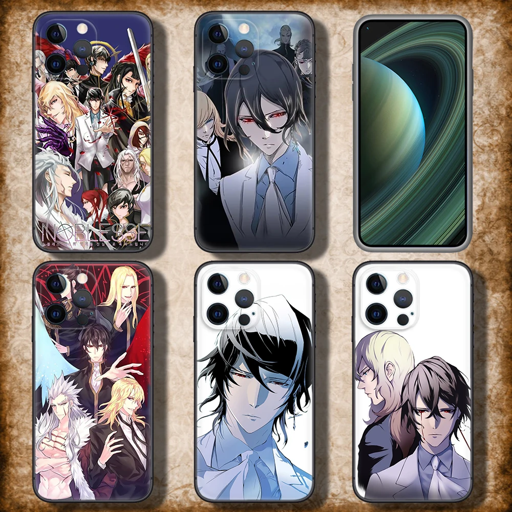 52LM noblesse anime Soft Silicone Case for iPhone 15 14 Plus 13 12 11 X XS XR Pro Max Mini 8 7 Plus