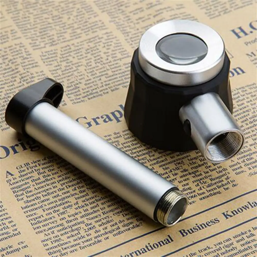 1~5PCS Magnifier 45X dermatoscope handle smooth clear vision with measure Scale 45X type B bigger vision with UV light