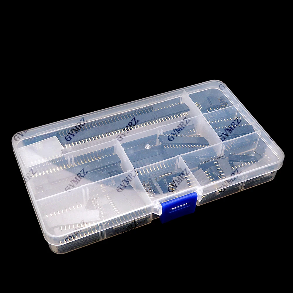 120-pecas-caixa-conector-femea-de-pinos-de-fila-Unica-254mm-4pin-6pin-8pin-kit-de-combinacao-para-placa-pcb-10pin-12pin-16pin-40pin