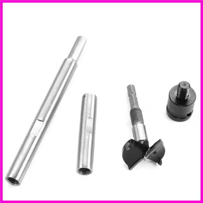 57BE 5Pcs Adjustable Cutter Drill Router Drill Bit Professional Woodworking Tool for Wood with Storage Case
