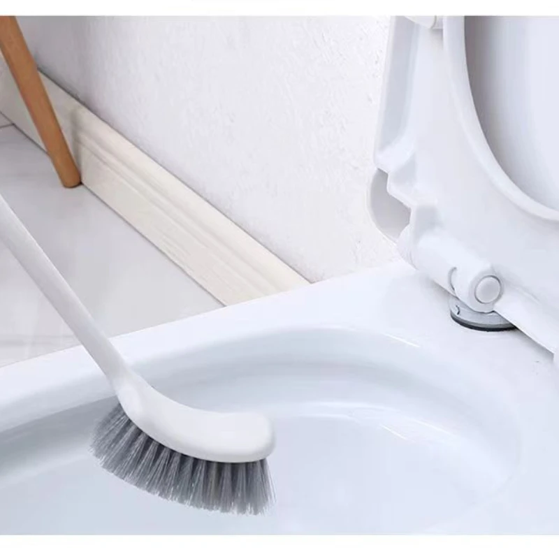 Household extended handle toilet brush for cleaning dead corners. Toilet and bathroom cleaning brushes are directly supplied by