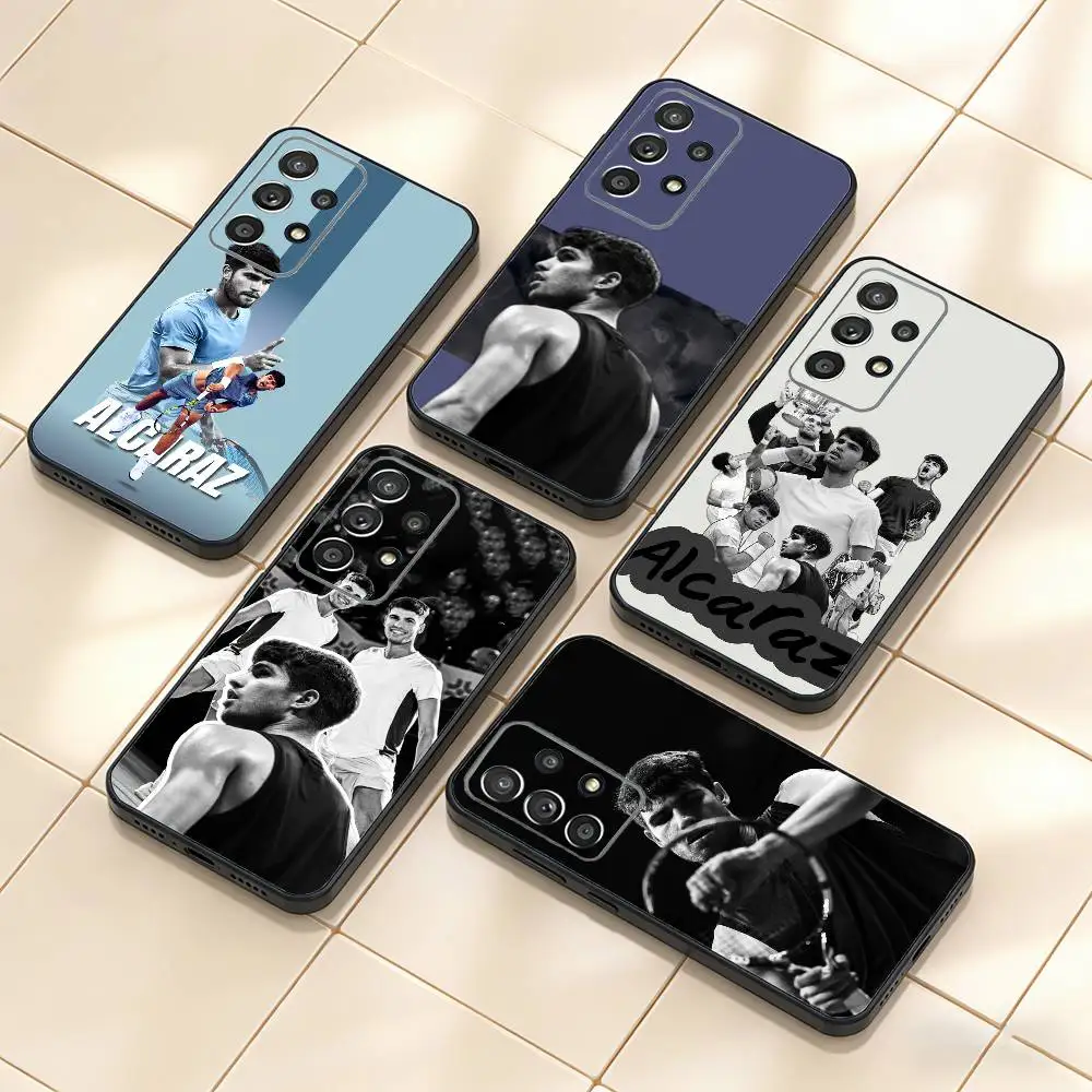 

Tennis Champion C-Carlos A-Alcaraz Phone Case For Samsung S25,S24,S21,S22,S23,S30,Ultra,S20,Plus,Fe,Note,10,9,5G Black Cover