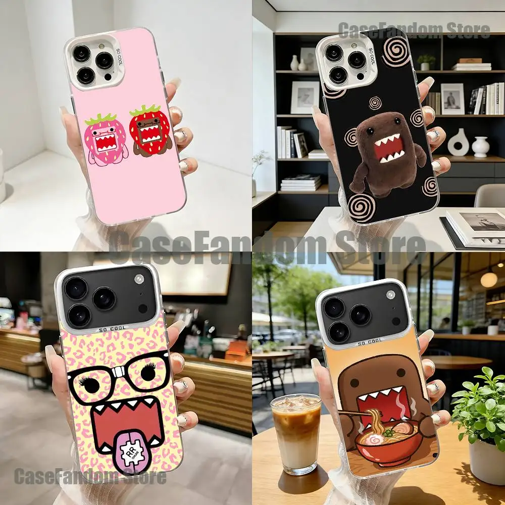 

Cute Domo-Kun White Matte Shockproof CoverPhone Case For iPhone 17,16,15,14,13,12,11,Pro,XS,Max,Plus,Mini,SE4,E