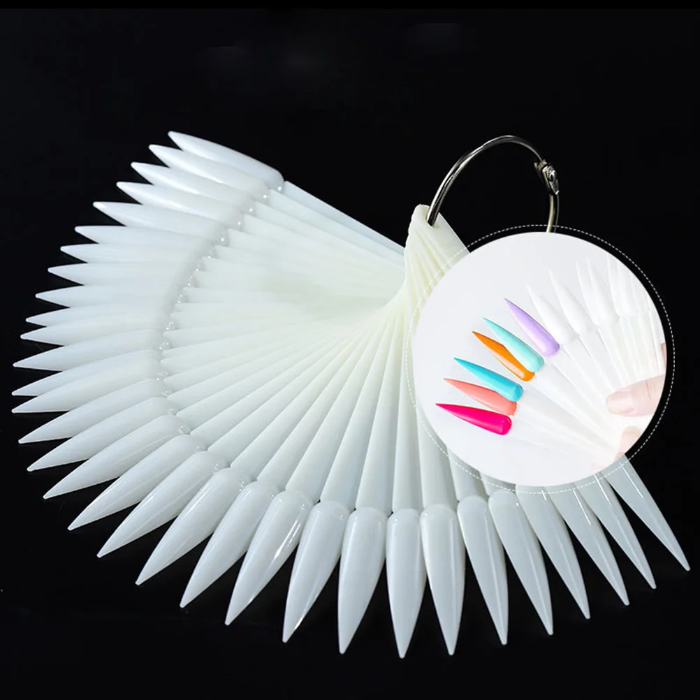 

50pcs Nail Color Card Display Tips False Gel Nails Sticks Practice Show Home Use Durable Design Gift Nail Salons Varnish