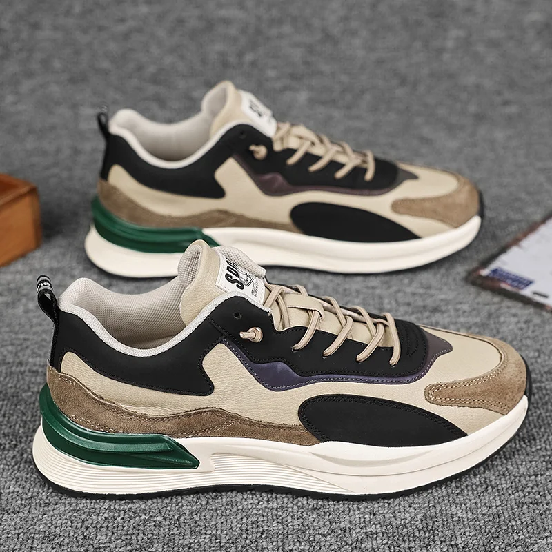 

Men's fashion breathable casual outdoor four seasons sneakers light soft-sole speed running shoes students racing sports shoes