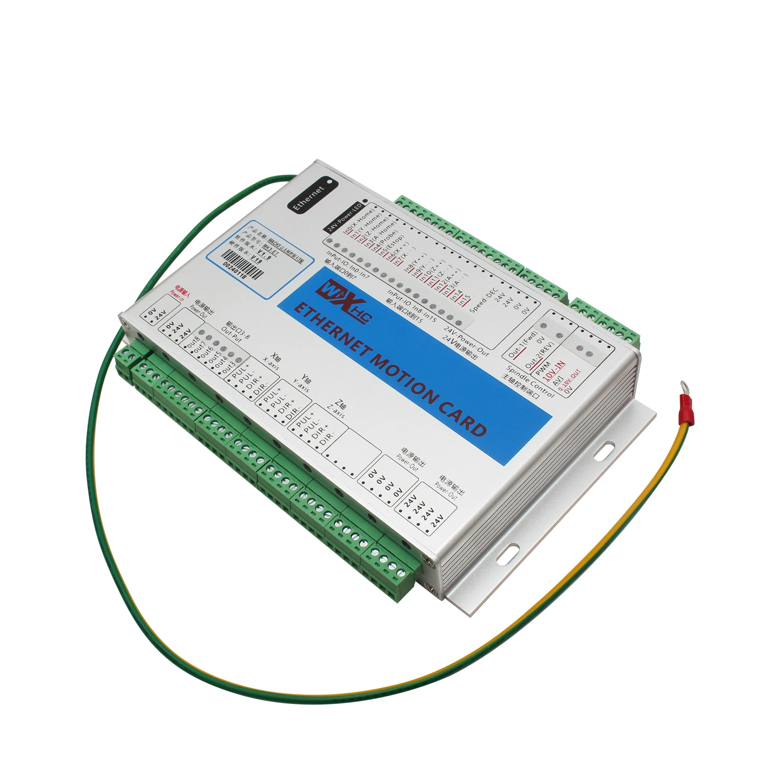 XHC Ethernet 3/4/6 Axis MACH3 CNC Motion Control Card Frequency 2000KHZ Controller Breakout Board For Stepper Motor/Servo Motor