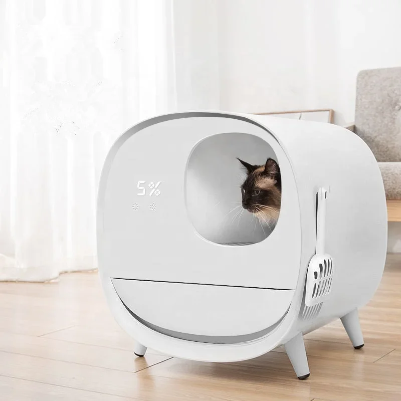 luxury automatic deodorizer intelligent enclosed cat toilet box