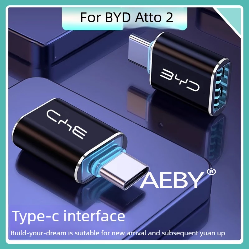 AEBY For BYD Atto 2 Smart Driving Editio 2025 Car Charger Adapter,USB Type C Fast Charger Socket,Charge USB Socket Replacement