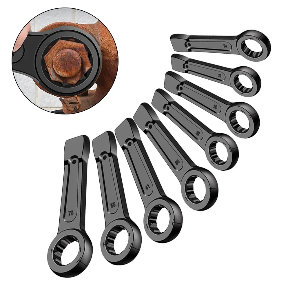 Imagem -02 - Heavy Duty Nut Wrench 12 Pontos 24 Mm60 mm Ferramenta de Reparação Automóvel Ferramentas Manuais Retas 1pc
