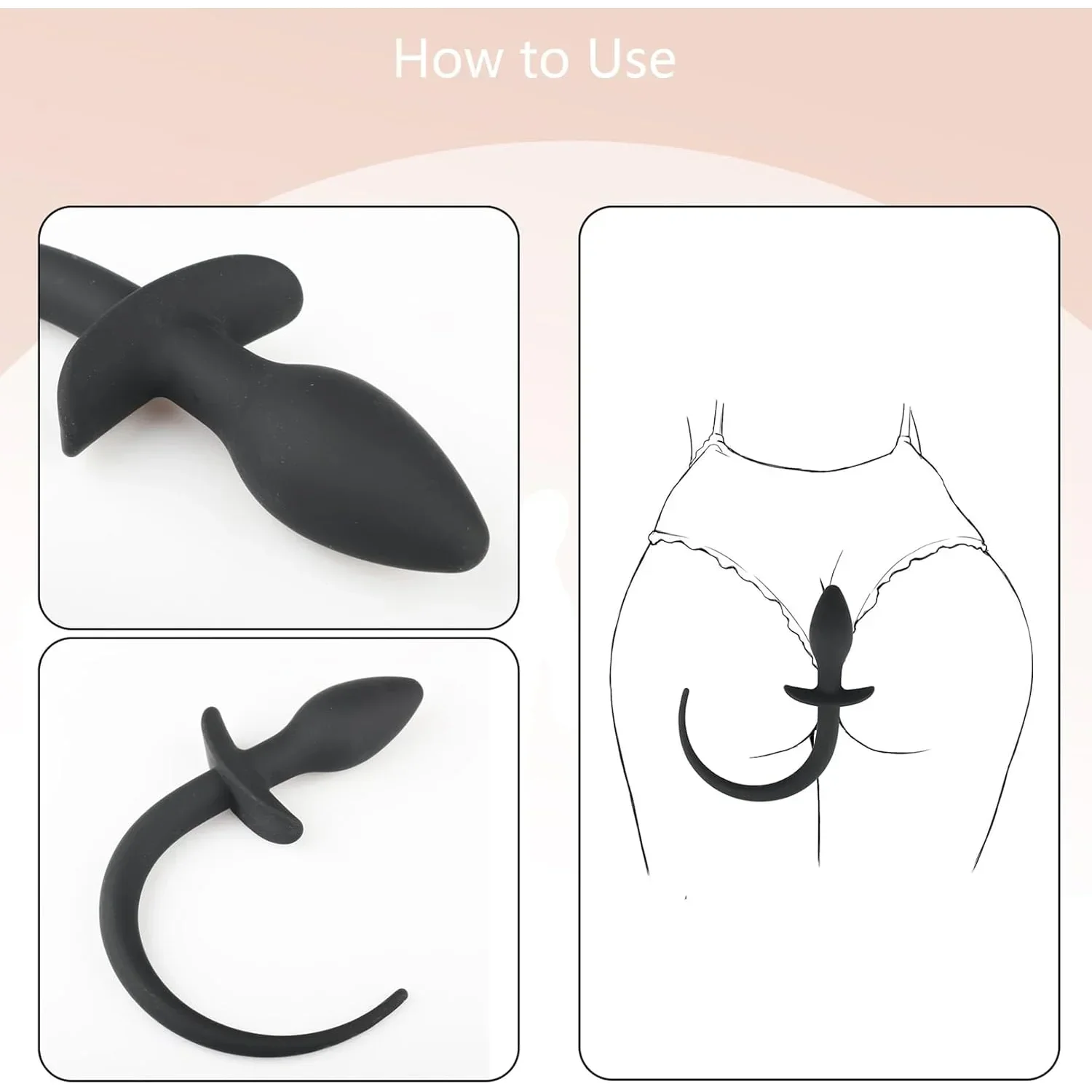 Silikon Anal Butt Plug Hund Schwanz Frauen Penetration Vaginal Stimulator Prostata-massagegerät Erwachsene Sex Spielzeug für Homosexuell Lesben Paare