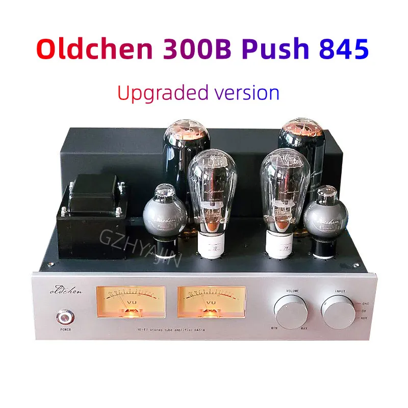 Oldchen  845 Tube Amplifier,Single-Ended Class A 300B 6SN7 Driver Flagship Lamp Amp,LaoChen 300B Push 845 Tube Amplifier