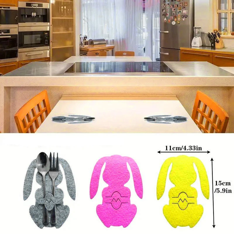 12Pcs/Set For Happy Easter Party Table Decoration Table Sett