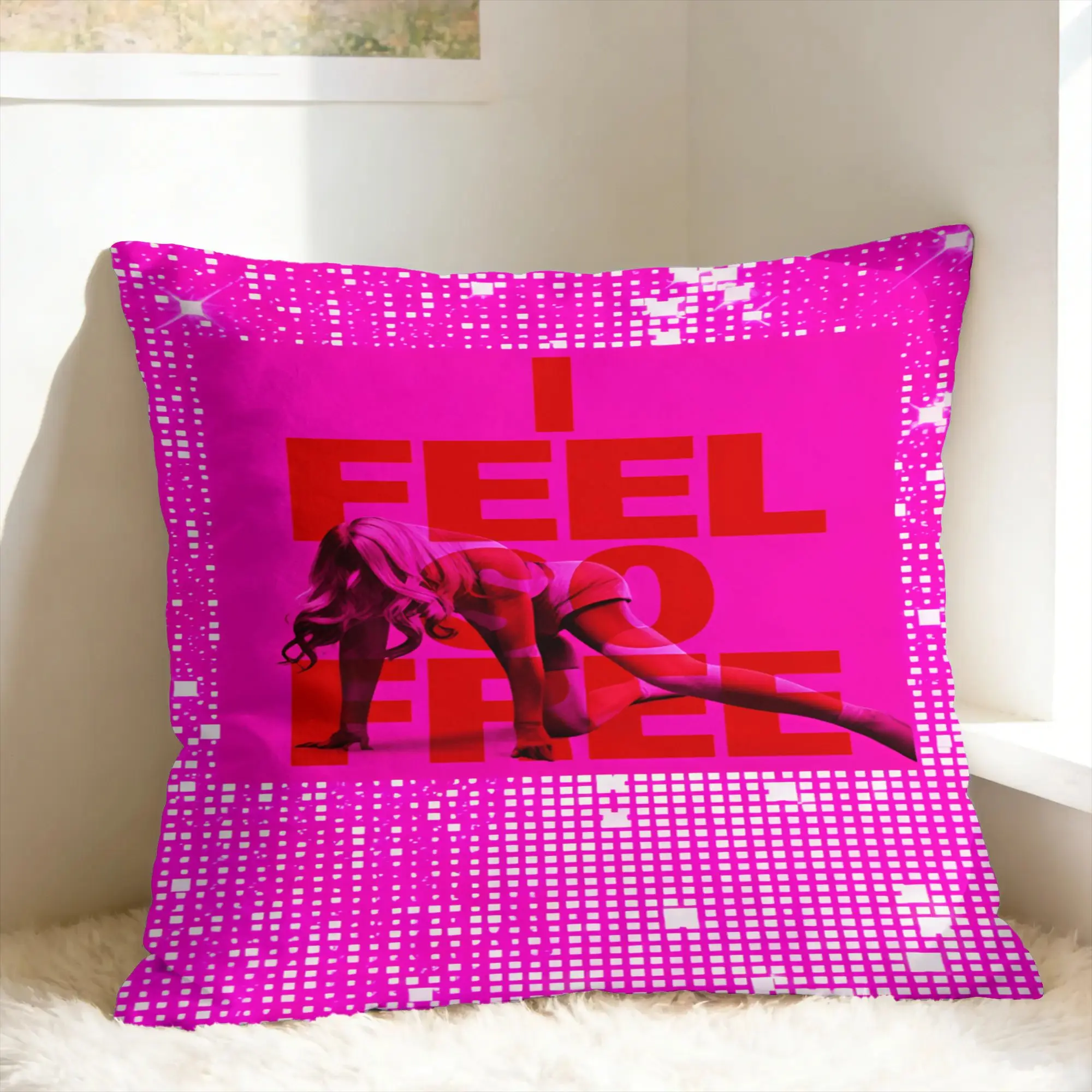 I Feel So Free Album 2026 M-MadonnaS Pillow Case  Comfy Pillow Cover Cute Funny Pillowcases For Office Car Home Decor