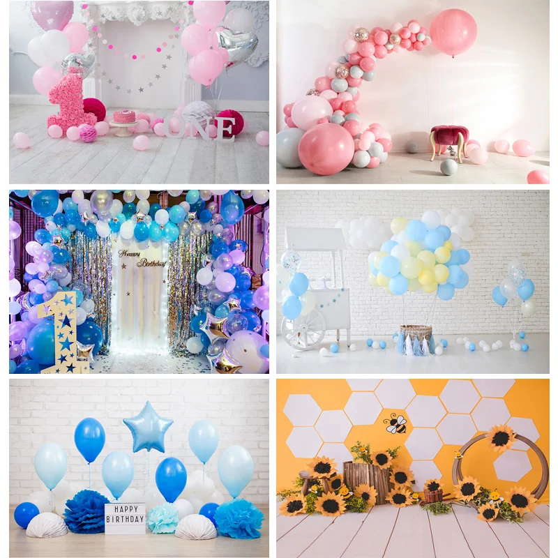 

SHENGYONGBAO Birthday Photography Backdrops 1st Baby Newborn Portrait Photo Background Party Studio Photocalls ET-14