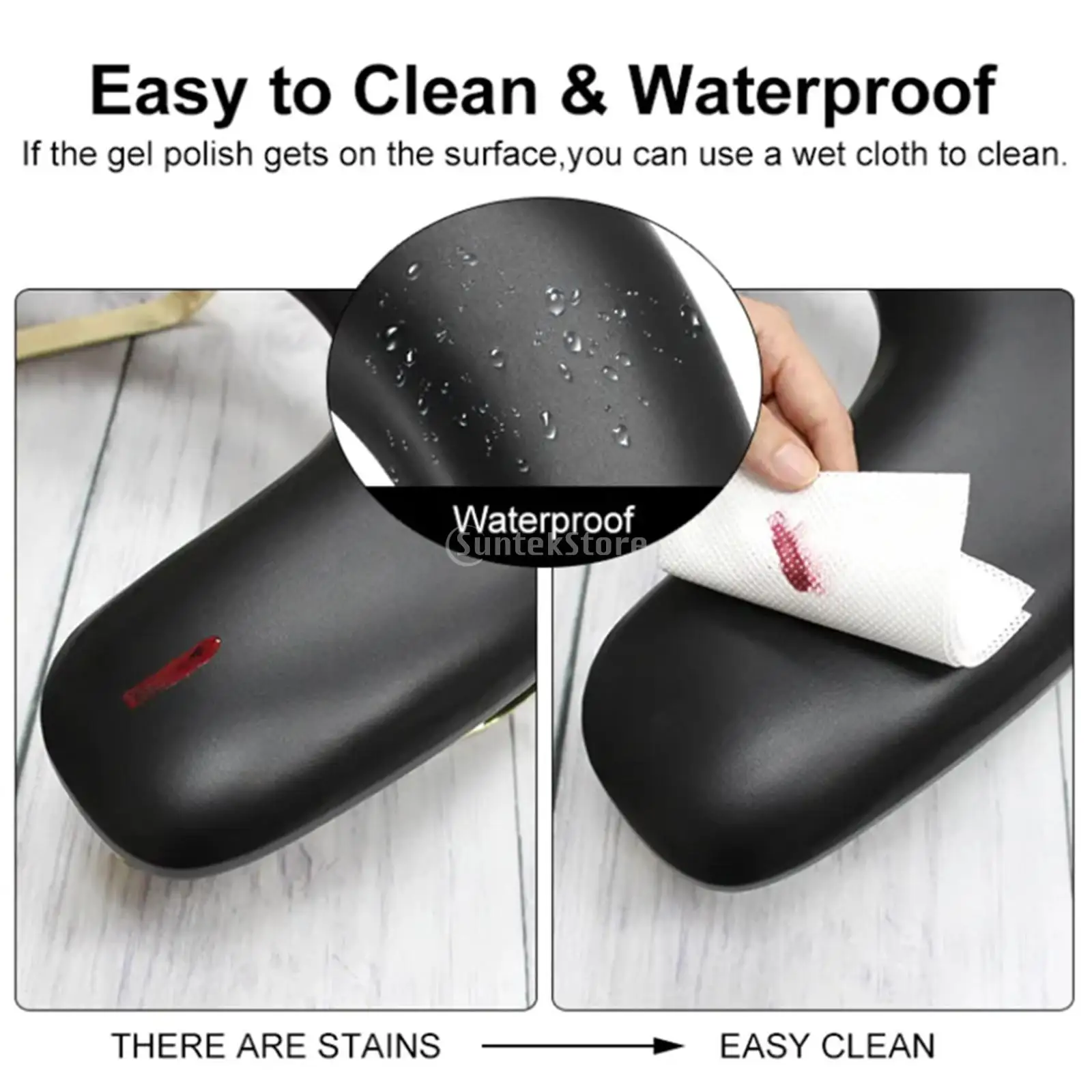 Oreiller à ongles Portable repose-bras professionnel ergonomique antidérapant en forme de U soins des ongles bras Support manucure accoudoir pour Salons