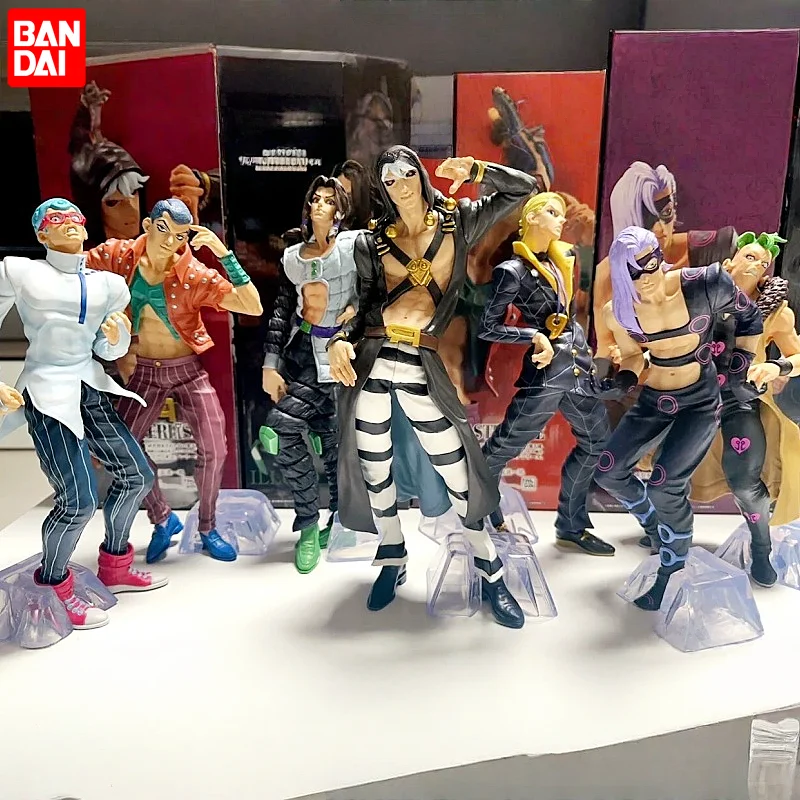

Bandai Original Ichiban Kuji Jojo'S Bizarre Adventure Golden Wind Hitman Team Pesci Formaggio Аниме Фигурки Игрушки Подарок