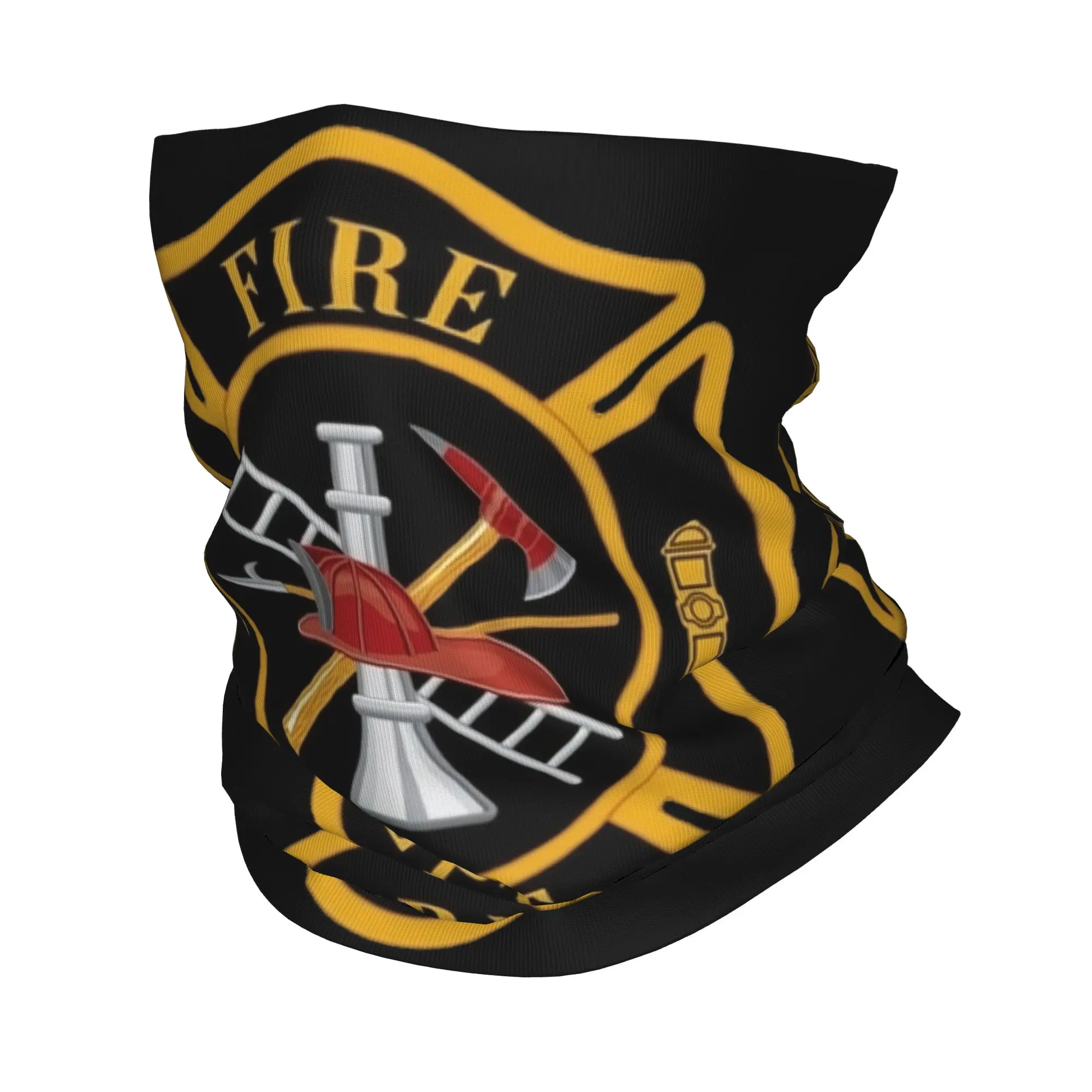 Fire Rescue Firefighter Winter Headband Neck Warmer Women Men Hiking Running Tube Scarf  Face Bandana Gaiter