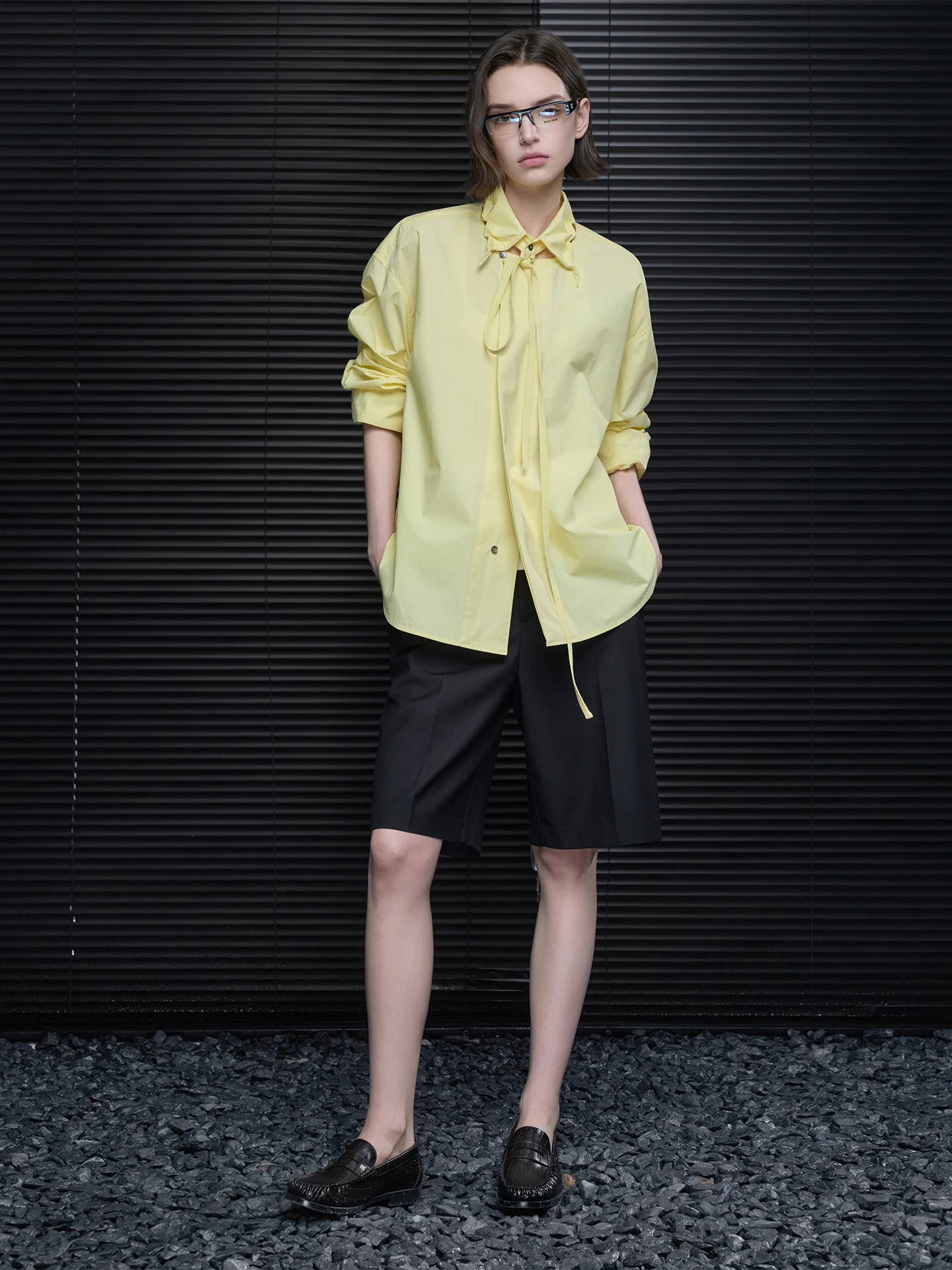 

Pure Cotton Oversized Collared irt Jaet Women's Spring 2026 New Sle Belt Design Faionable Beautiful Street Sle