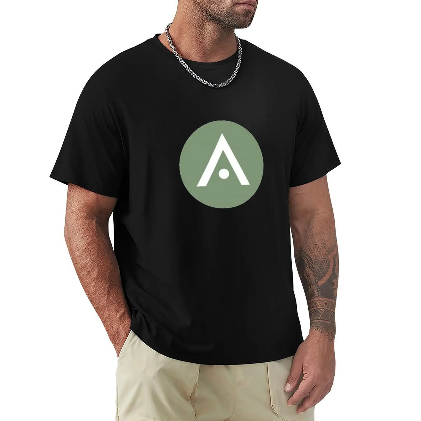 

Sage Green Aveda Logo T-Shirt street wear topping mens t shirt graphic