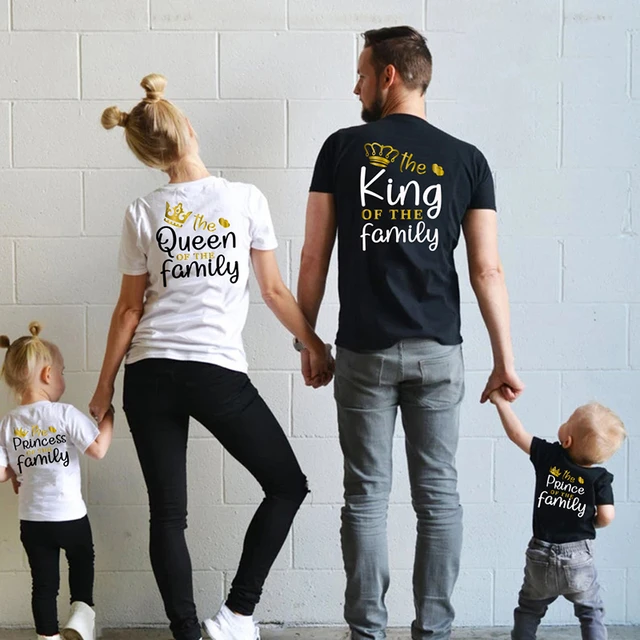 Family Matching Clothes King Queen Prince Princess King Queen Family Match Shirt Family Matching Outfits Aliexpress