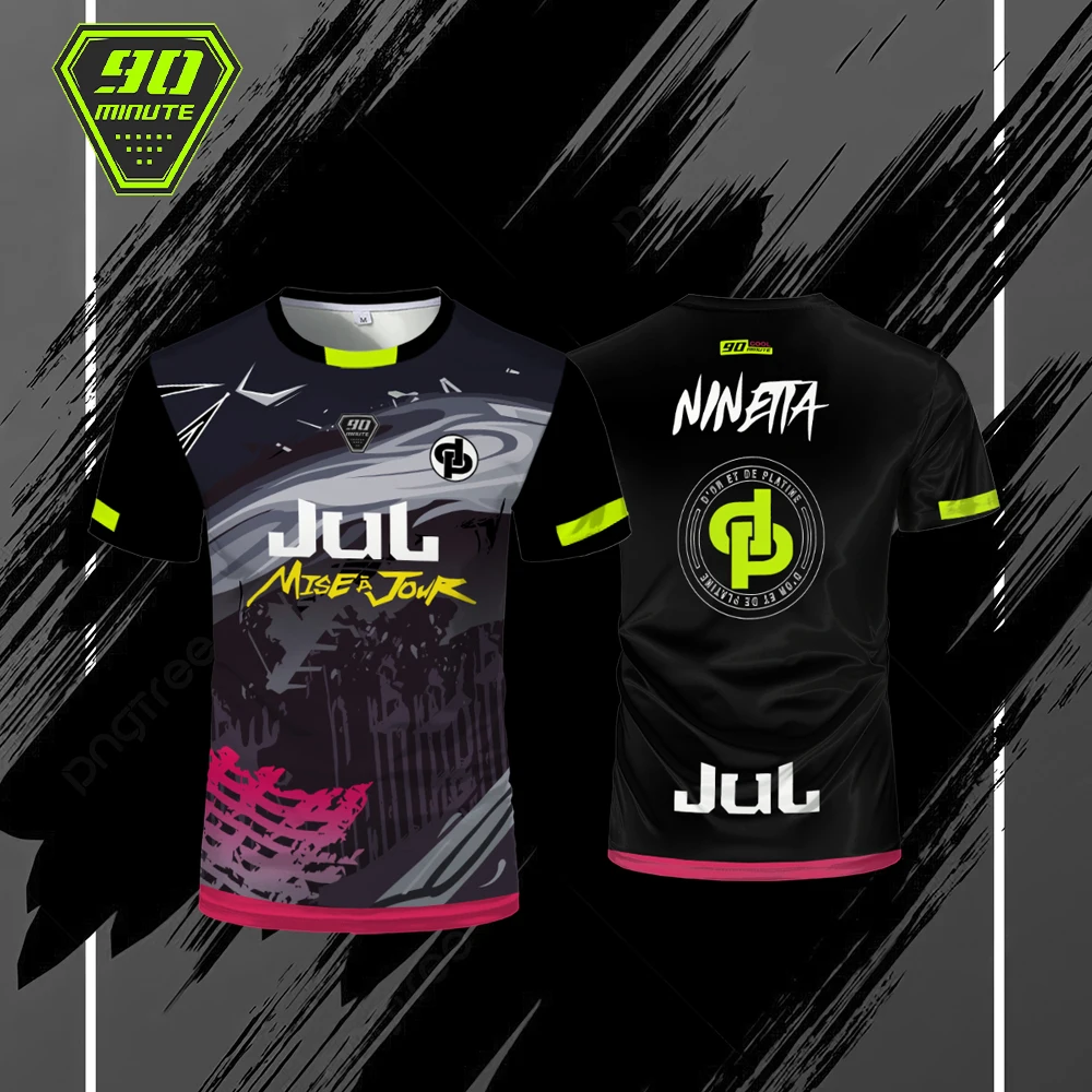 حار Maollot يوليو تي شيرت 90 دقيقة الرياضة تنفس جيرسي في الهواء الطلق التجفيف السريع قميص كرة القدم الرجال بلايز شراء