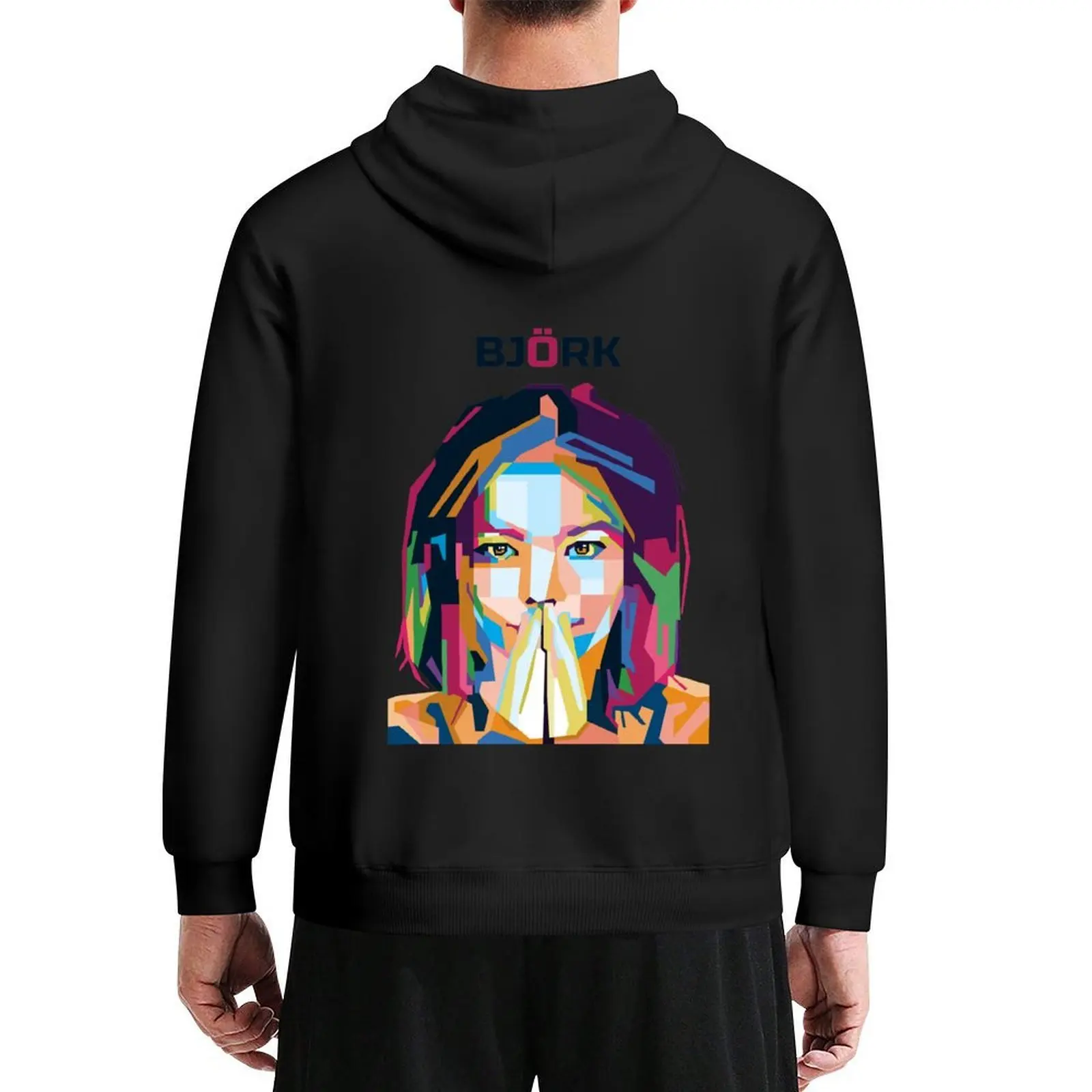 

Abstract Bjork in WPAP Popart Hoodie anime clothing clothes for men men clothes autumn clothes anime hoodie