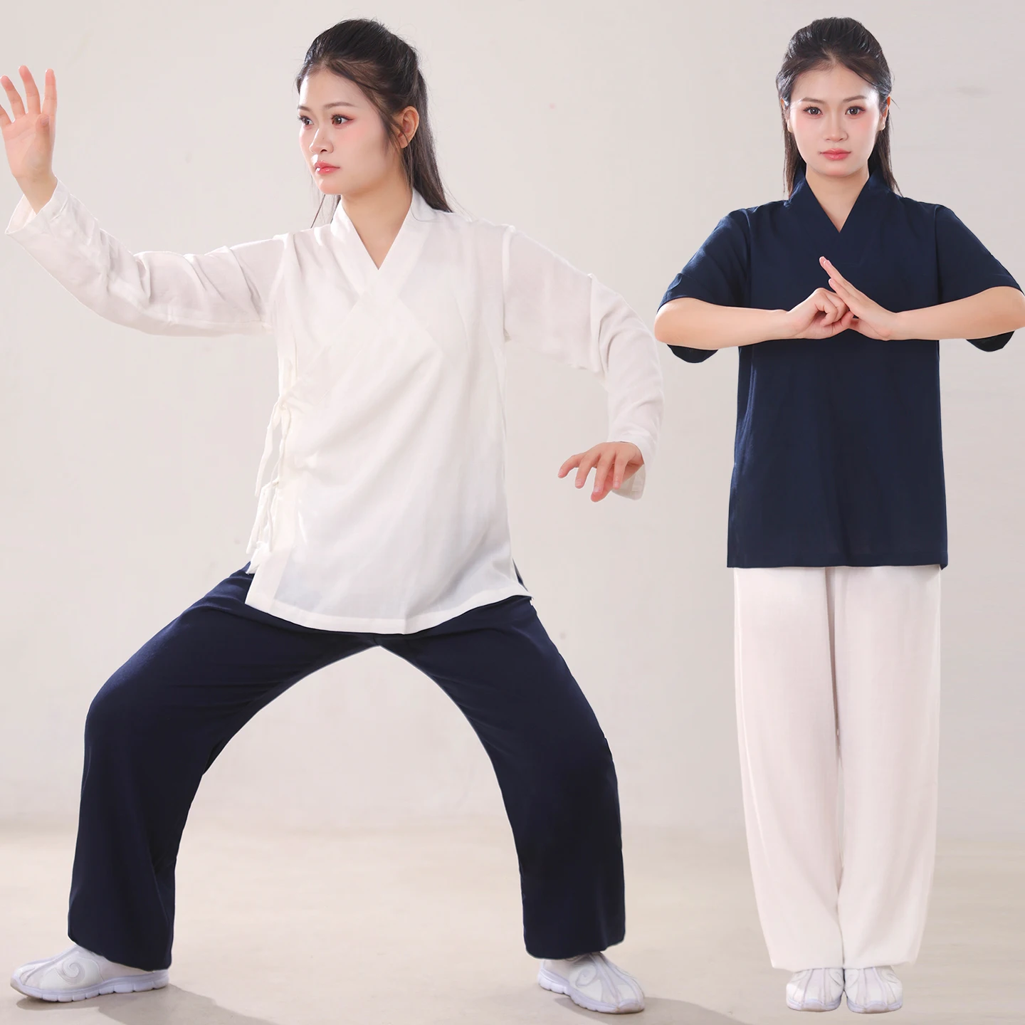 tenue-d'entrainement-au-tai-chi-pour-hommes-et-femmes-sous-vetement-manches-droites-col-costume-traditionnel-chinois-base-en-coton-et-bambou