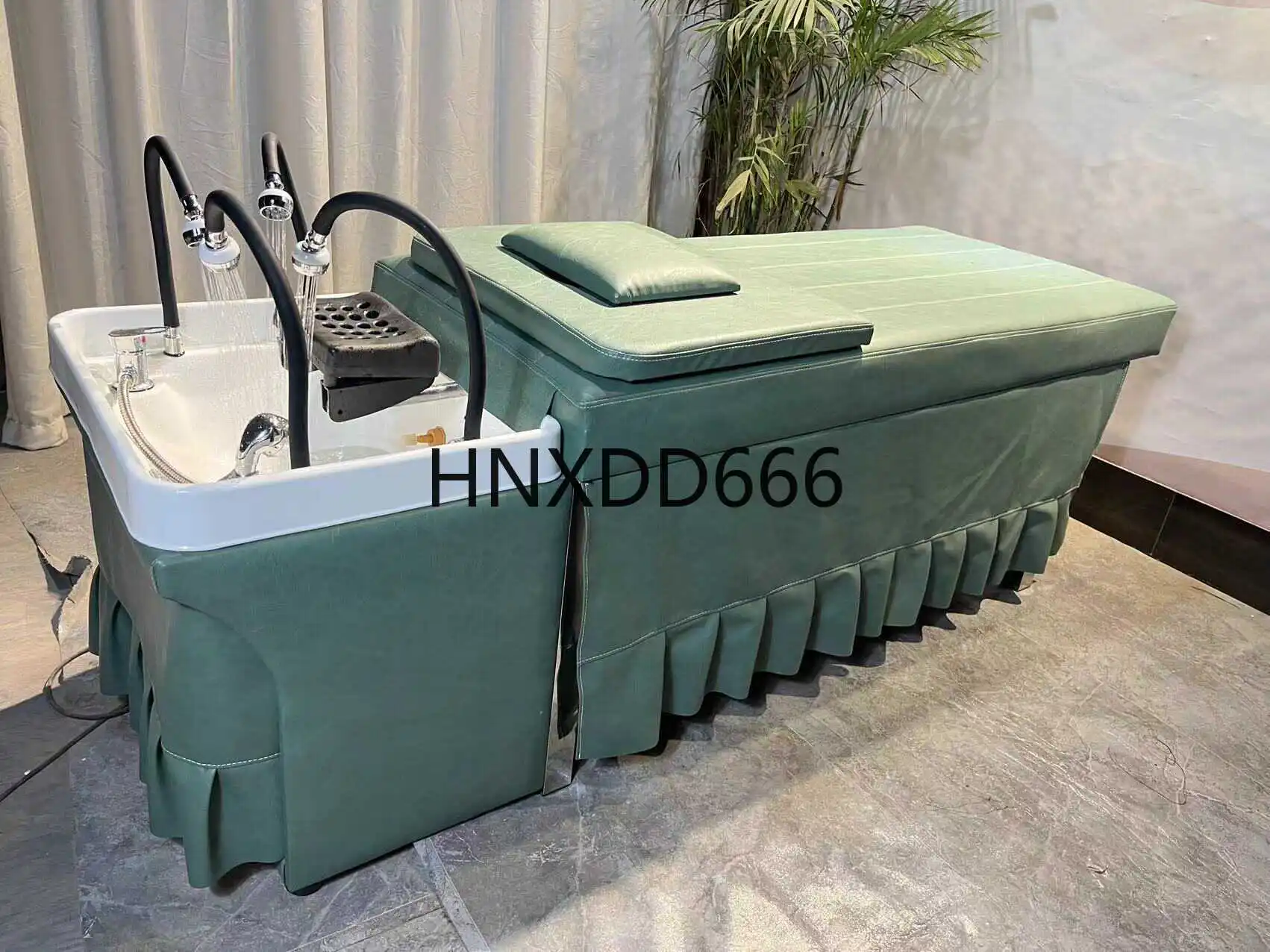 Lit de shampoing pour traitement des cheveux, multi-buse, salon de coiffure intelligent, salon de coiffure, température constante, circulation d'eau, massage spécial