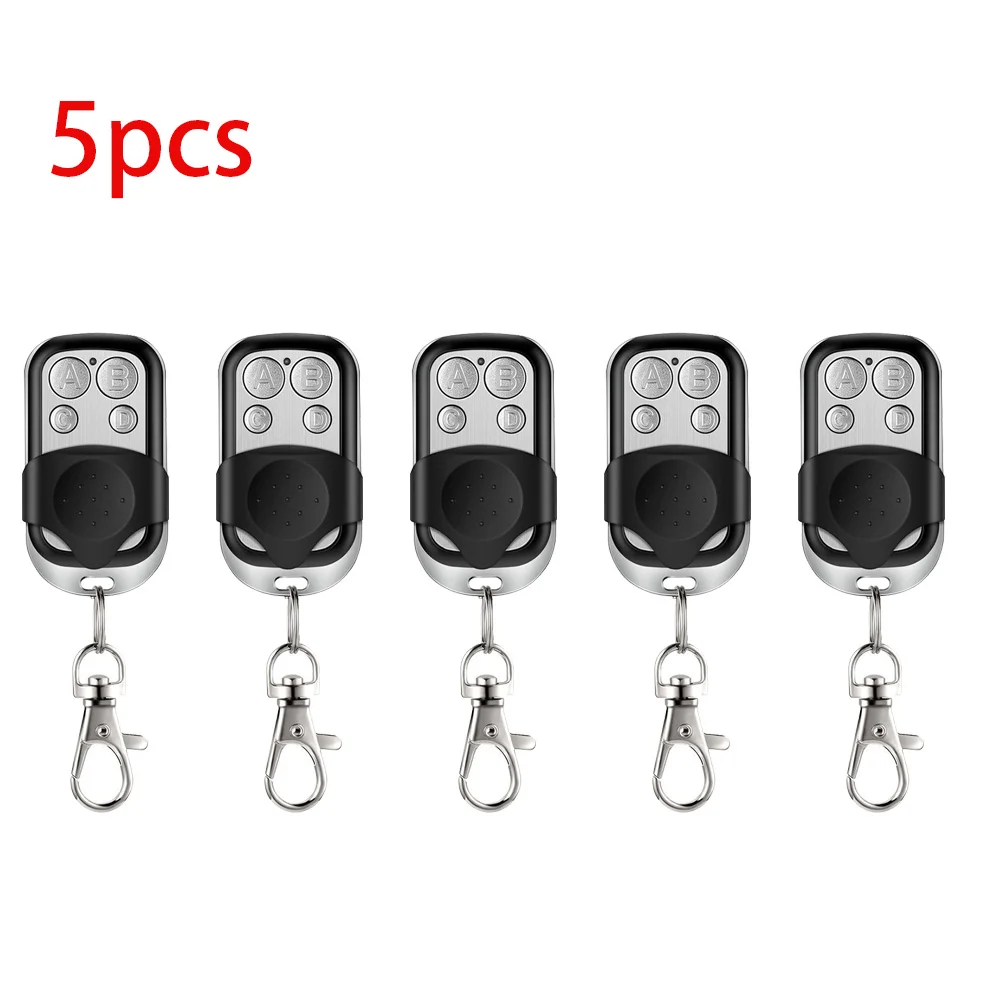 433MHz 4Button ABCD/Lock Unlock Remote Control Metal Push Button Transmitter Universal 4 Buttons Garage Door Opener Remote